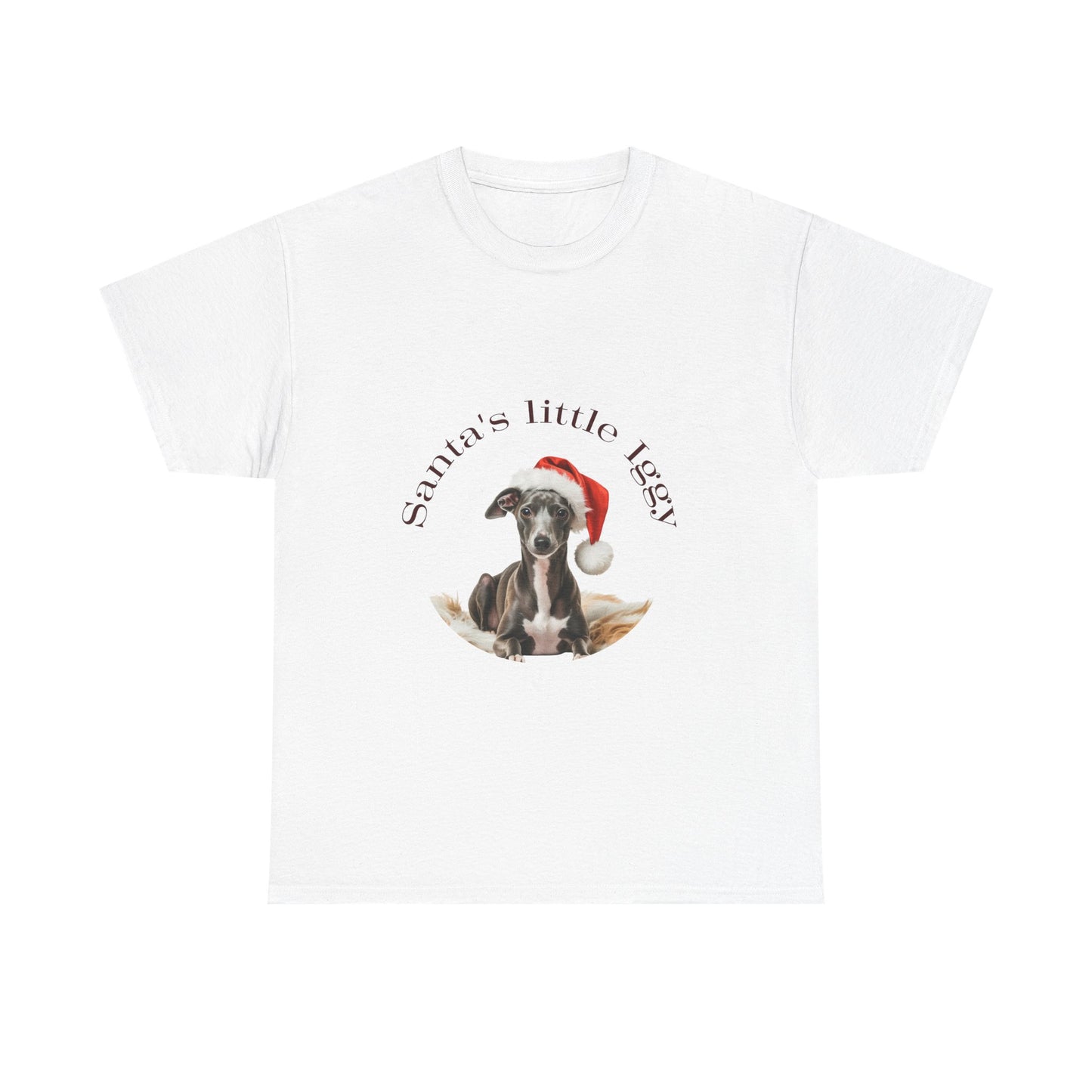 Santa's Little Iggy T-Shirt, Festive Iggy Dog Christmas Tee, Cute Pet Lover Shirt, Holiday Apparel, Great Gift for Dog Owners