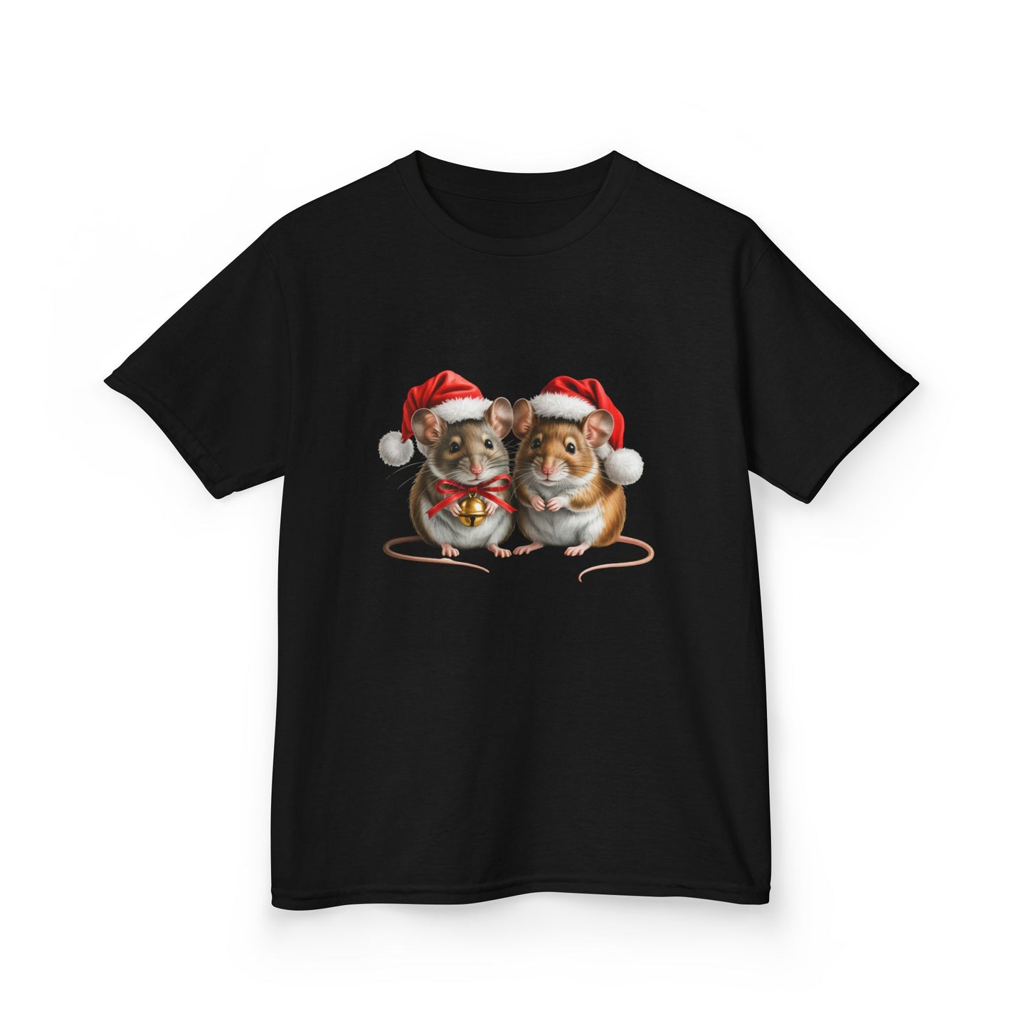 Kids Mice ChristmasT-Shirt, Festive Mice Kids Christmas Tee, Cute Mouse Lover Shirt, Holiday Apparel, Great Gift for Mice Owners