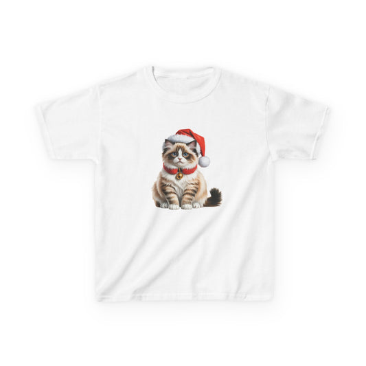 Kids Ragdoll Christmas cat T-Shirt, Festive Ragdoll cat Kids Christmas Tee, Cute Pet Lover Shirt, Holiday Apparel, Great Gift for cat Owners