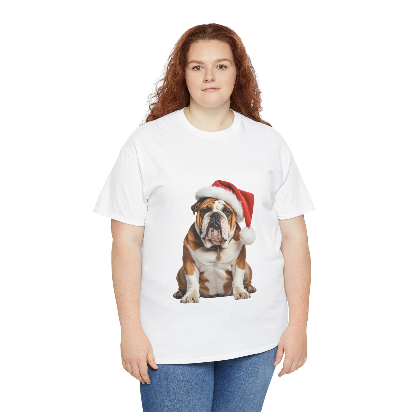 British Bulldog Christmas T-Shirt, Festive British Bulldog Christmas Tee, Cute Pet Lover Shirt, Holiday Apparel, Great Gift for Dog Owners