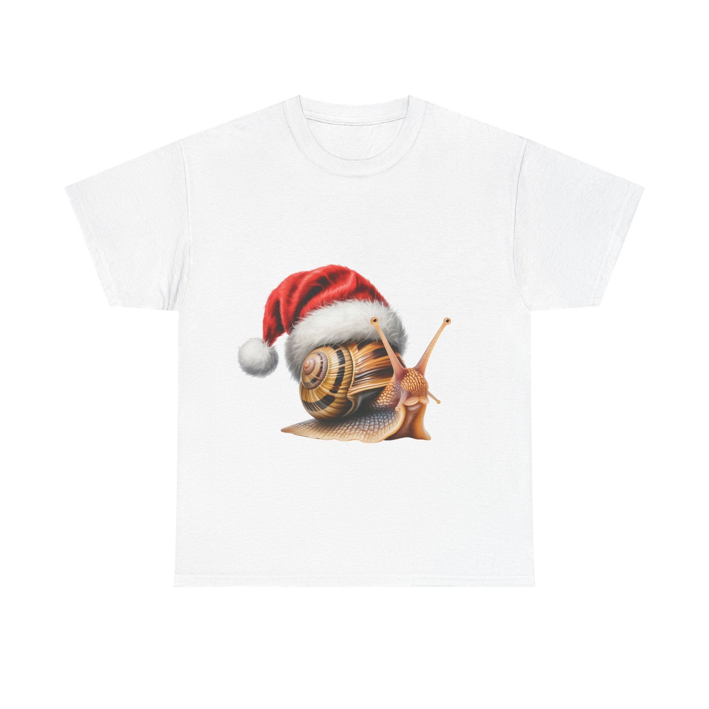 Christmas Snail T-Shirt – Holiday Snail Lover Tee, Festive Garden Shirt, Cute Snail Xmas Gift, Nature Lover Apparel, Holiday Slow-Paced Creature Shirt for Snail Lovers