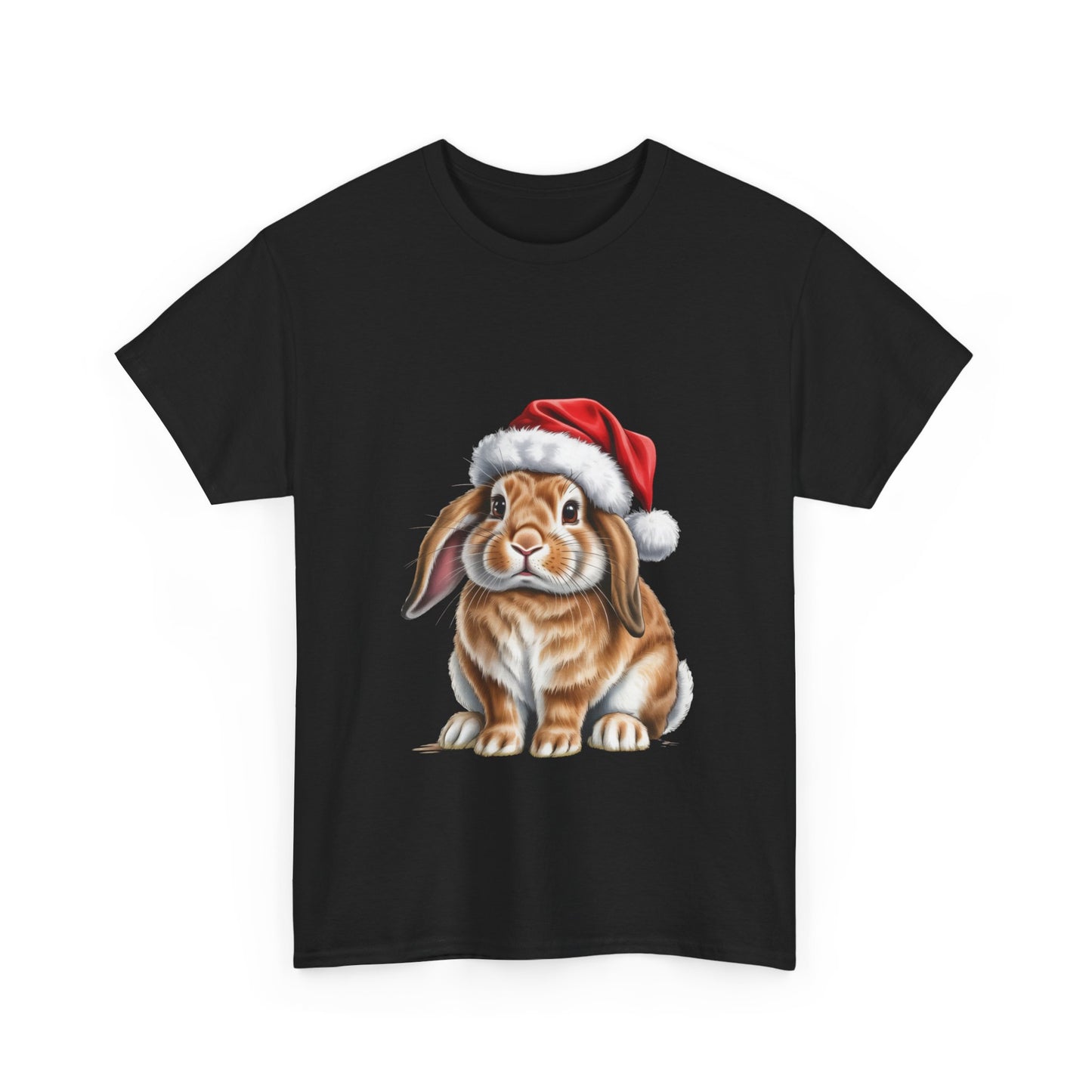 Christmas Lop Bunny T-Shirt – Holiday Rabbit Lover Tee, Festive Bunny Shirt, Cute Lop Ear Xmas Gift, Pet Lover Apparel, Holiday Farm Animal Shirt for Bunny Lovers
