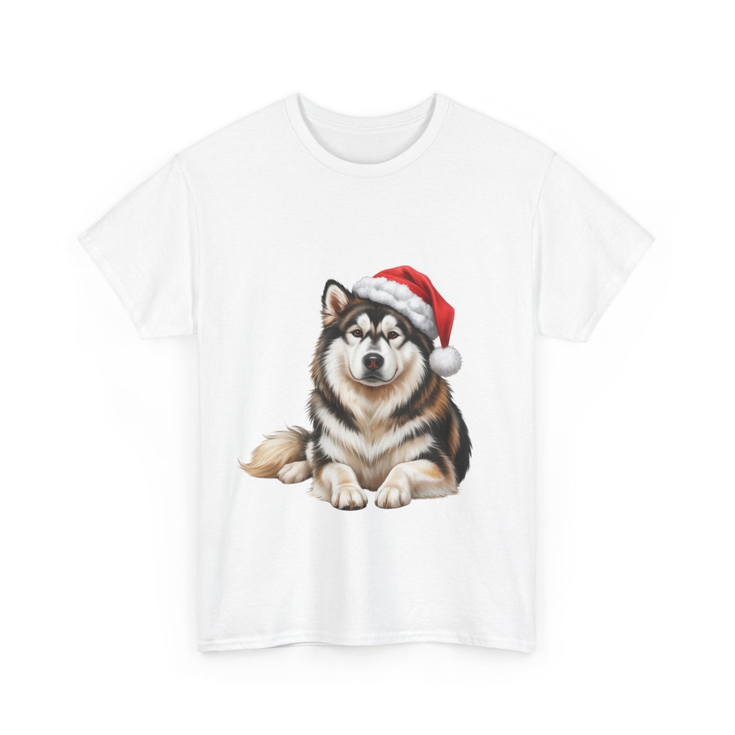Christmas Malamute T-Shirt, Festive Malamute Dog Christmas Tee, Cute Pet Lover Shirt, Holiday Apparel, Great Gift for Dog Owners