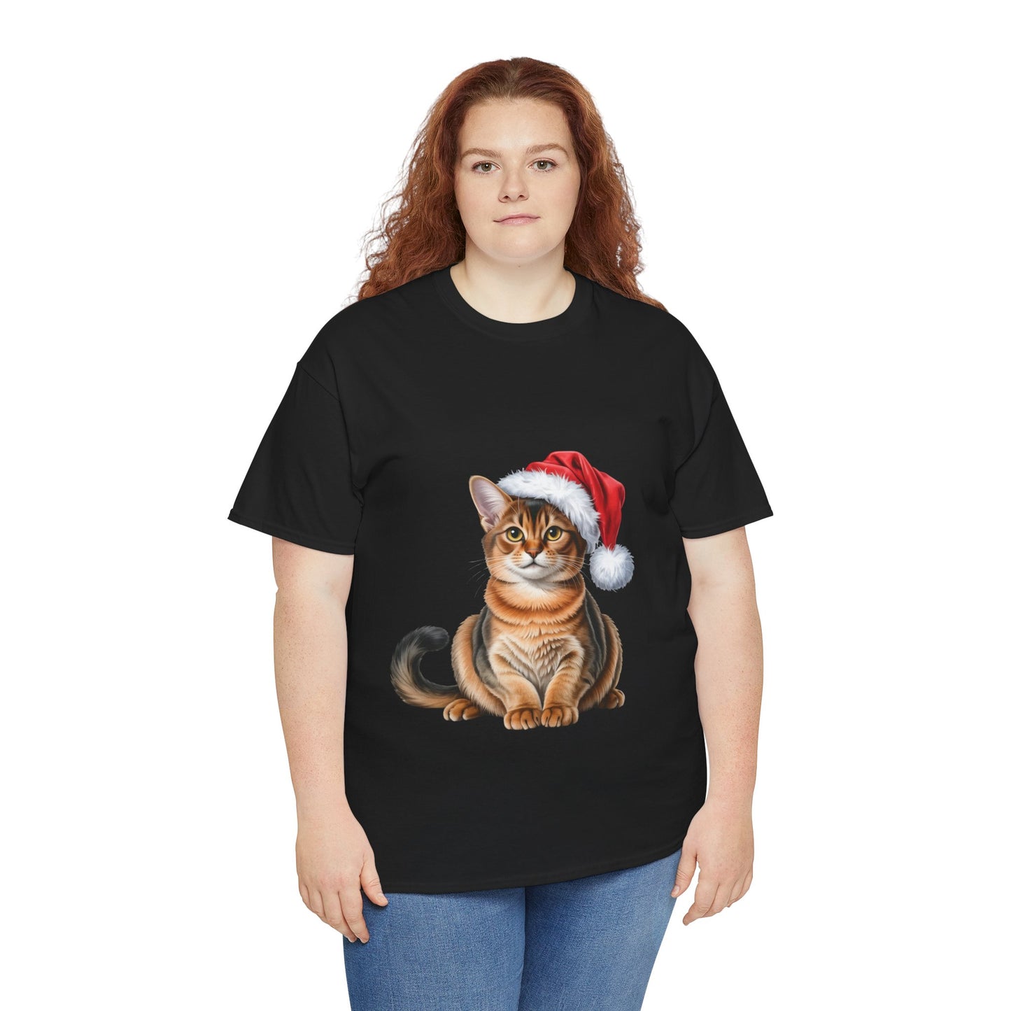 Abyssinian Christmas T-Shirt, Festive Abyssinian Cat Christmas Tee, Cute Pet Lover Shirt, Holiday Apparel, Great Gift for Pet Owners