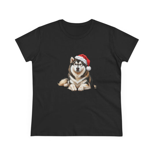 Have a Malamute-y Christmas!! T-Shirt, Festive Boxer Dog Christmas Tee, Cute Pet Lover Shirt, Holiday Apparel, Great Gift for Dog Owners, Preppy Style Top