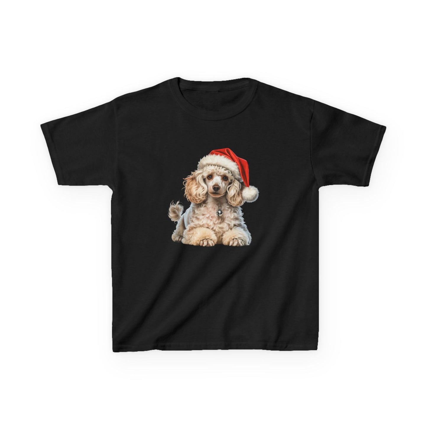 Kids Poodle Christmas Dog T-Shirt, Festive Poodle Dog Kids Christmas Tee, Cute Pet Lover Shirt, Holiday Apparel, Great Gift for Dog Owners