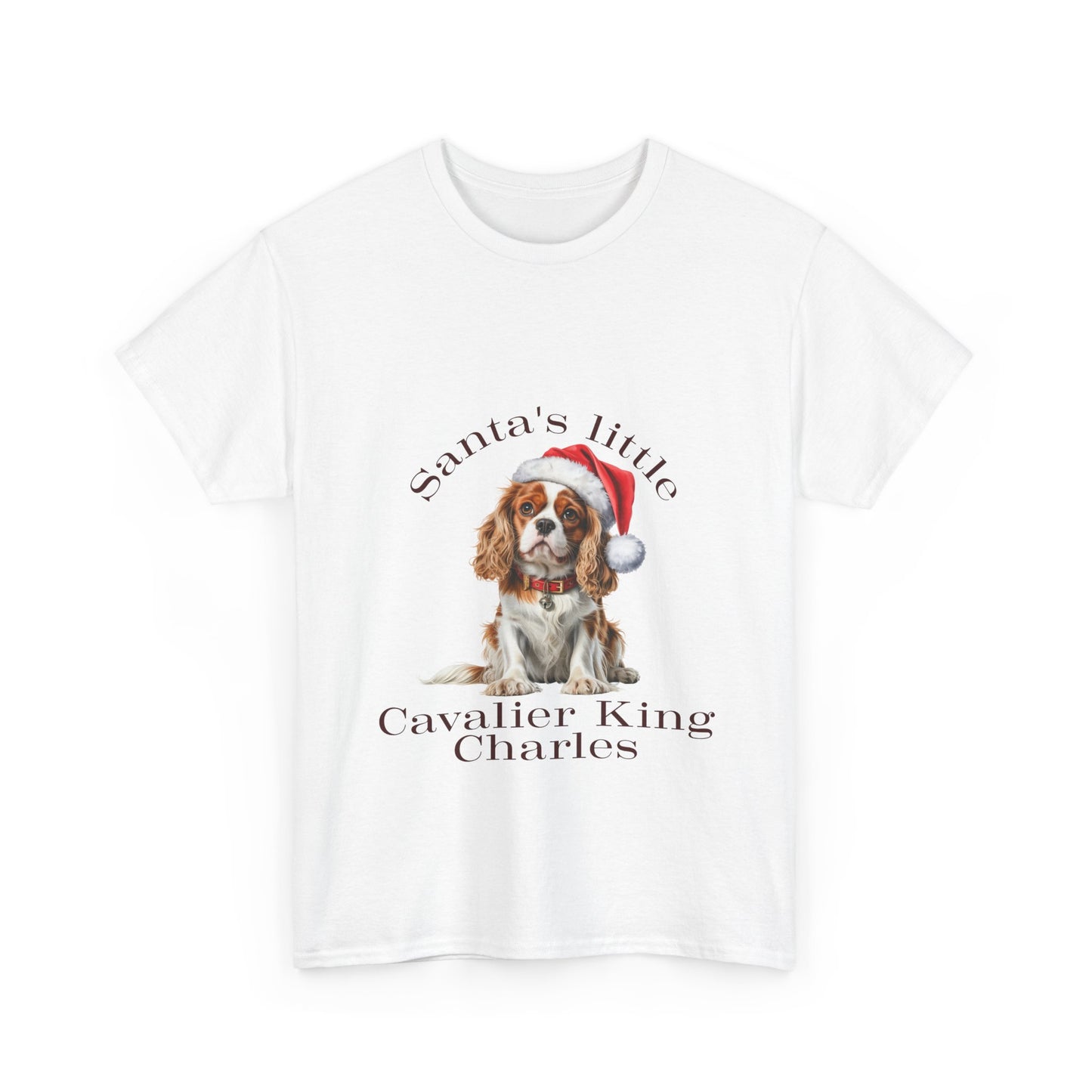 Santa's little Cavalier King Charles Cheer T-Shirt, Festive Cavvy Dog Christmas Tee, Cute Pet Lover Shirt, Holiday Apparel, Great Gift for Dog Owners