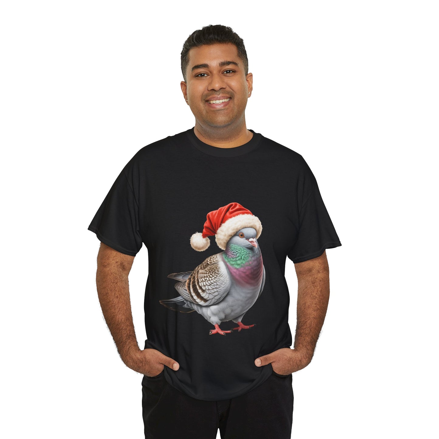 Pigeon Christmas T-Shirt – Holiday Pigeon Lover Tee, Festive Urban Bird Shirt, Cute Pigeon Xmas Gift, Nature Lover Apparel, Holiday Feathered Friend Shirt for Pigeon Lovers